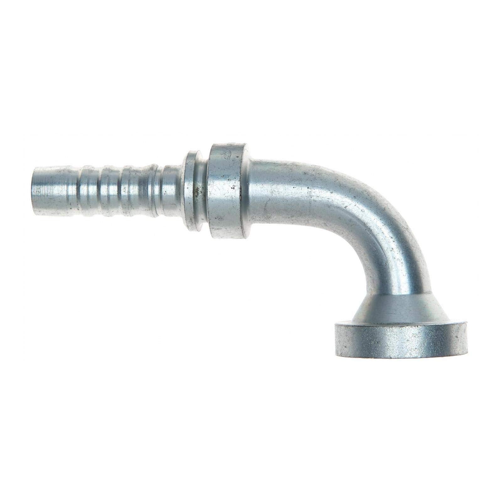 GlobalSpiral Couplings Gates 20GS-20FLH90M, Code 62 O-Ring Flange Heavy, Zinc Plated Carbon Steel, 6.50", 90° Bent Tube, 1 1/4" ID