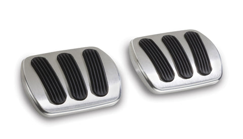 Billet Aluminum Lokar BAG-6136 Curved Brake/Clutch Pad with Rubber - Pair