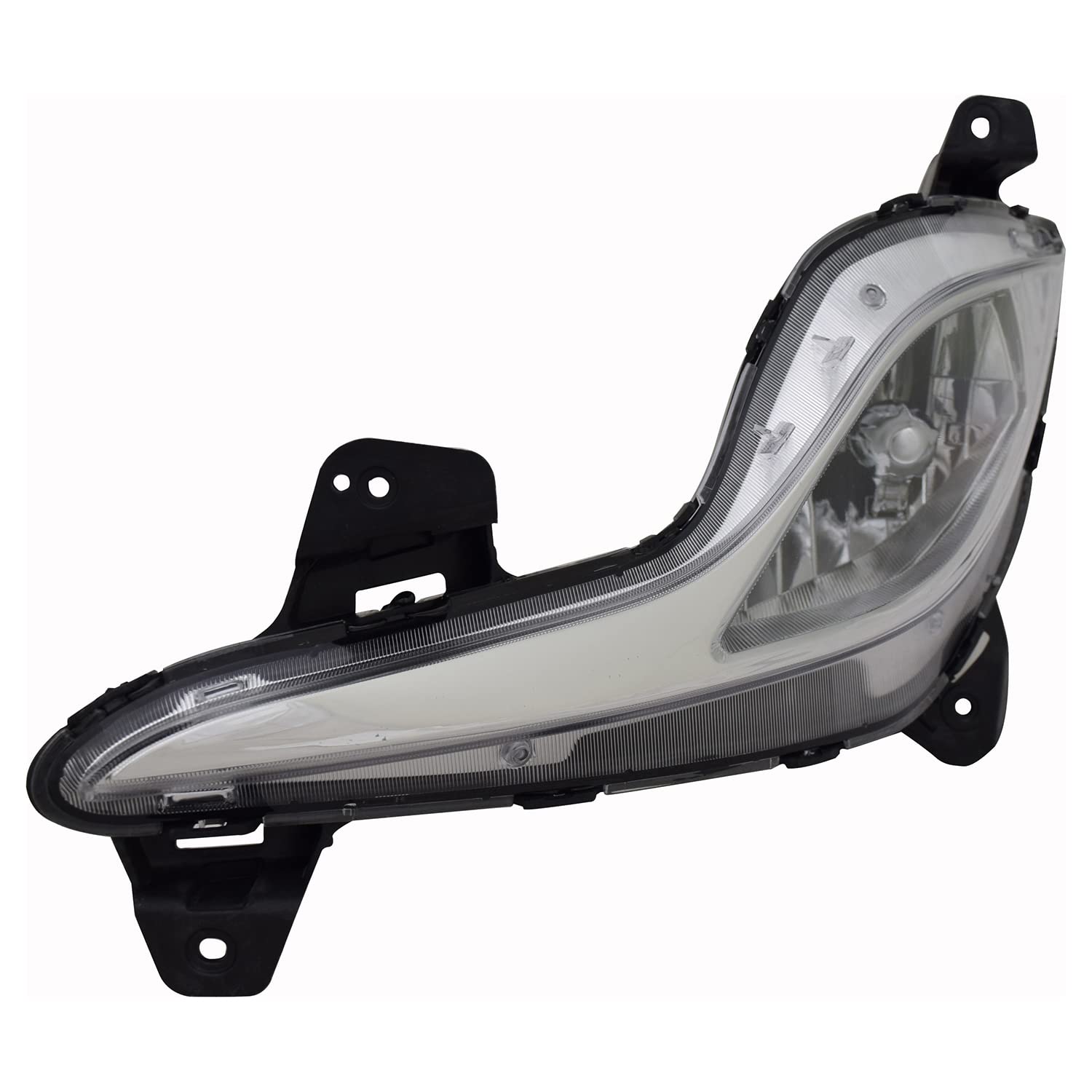 Left TYC Fog Light Assembly Compatible with 2011-2015 Hyundai Santa Fe