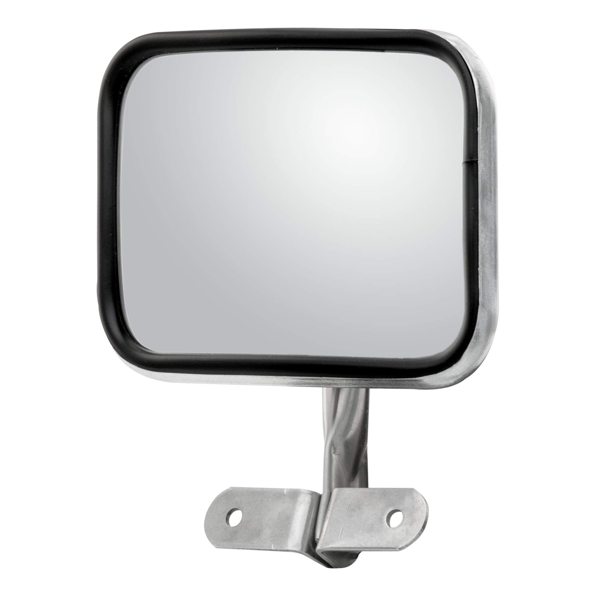 5-1/2 x 7-1/2-Inch Retrac Stainless Steel Rectangular Convex Mirror Assembly, Universal Driver or Passenger Side