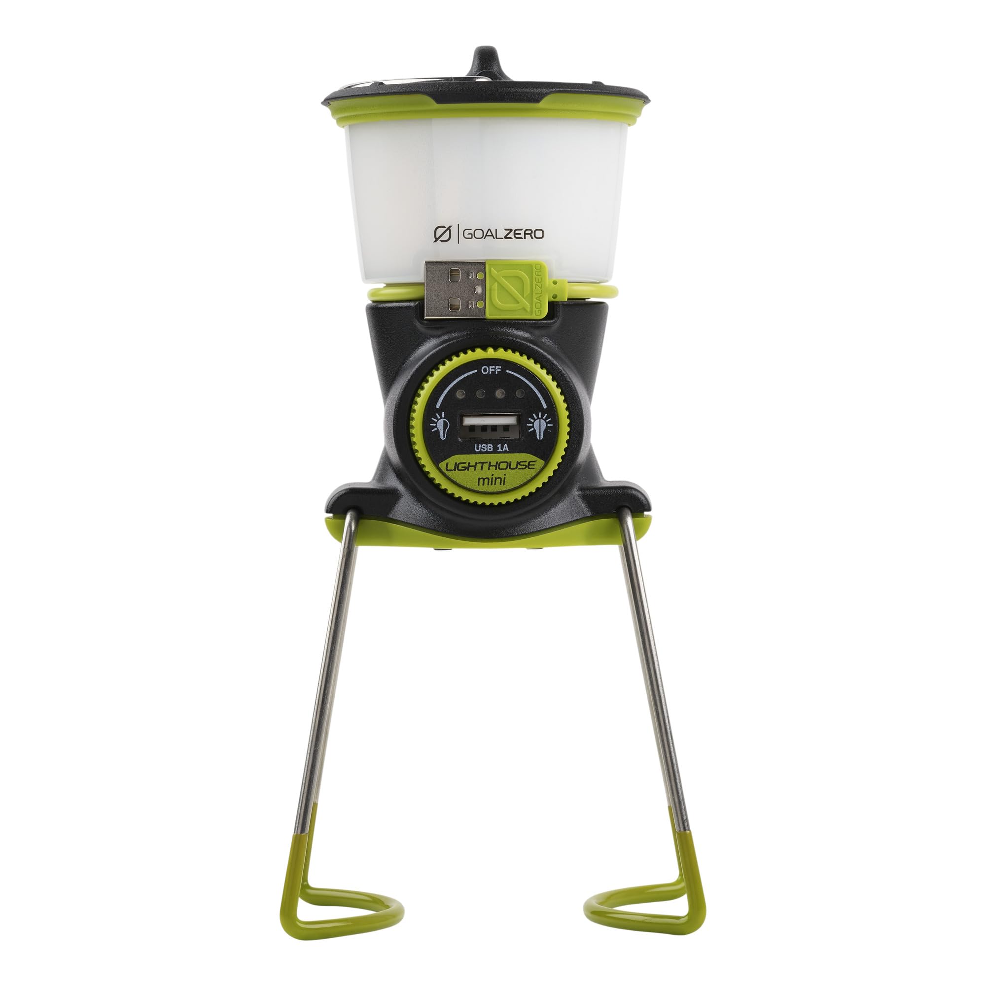 Goal Zero Mini Lighthouse Core Lantern, Small Solar-Powered and USB Lantern for Camping and Emergency Use