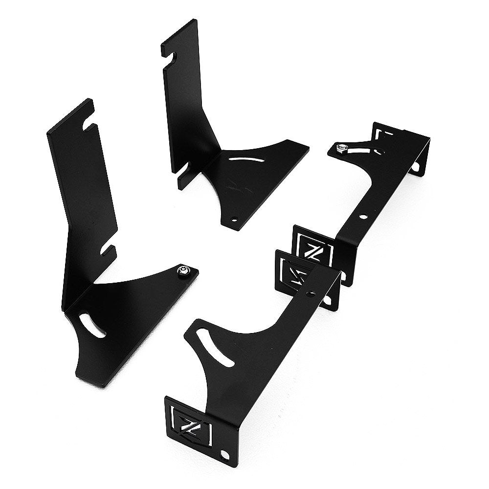 ZROADZ LED Mounting Bracket & Kit Under Rear Bumper - Compatible w/ 2008-2016 Ford F-250, F-350, F-450, F-550 - with (2) 6 Inch ZROADZ LED Lights (Included) with Wiring Harness - PN Z385461-KIT, Black