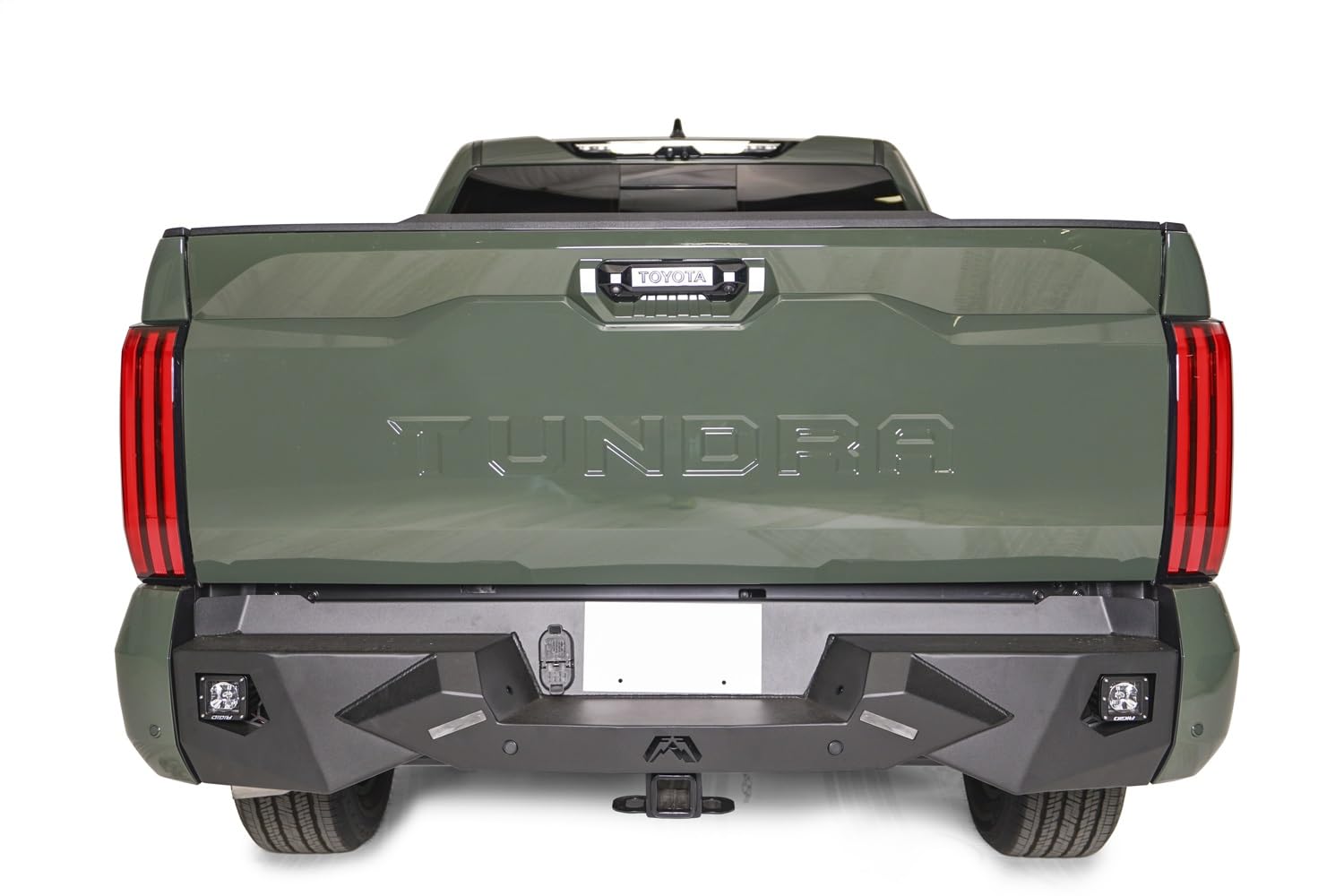 Fab Fours Vengeance TT22-E5451-1 Rear Bumper fits 22-23 Toyota Tundra - 2 Stage Black Powder Coated