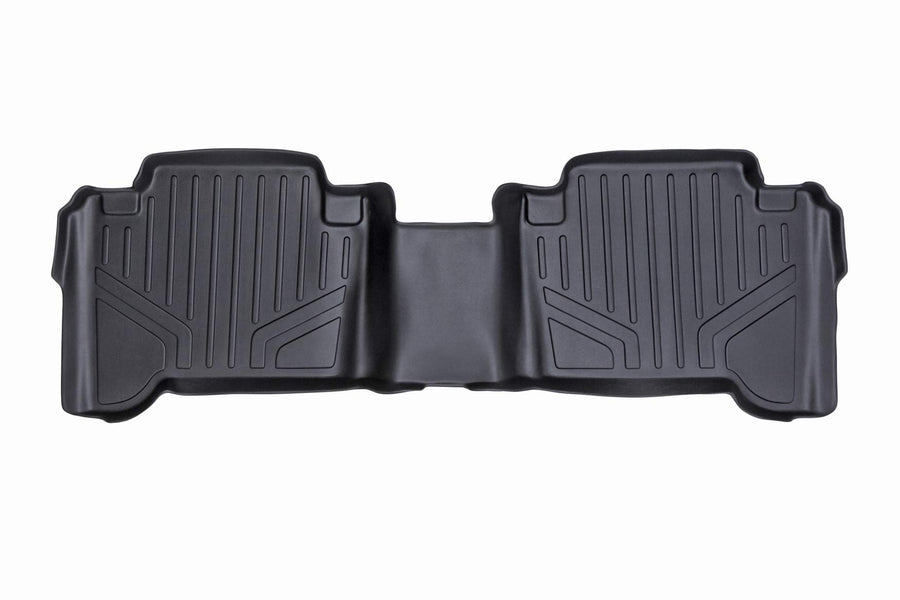 Rough Country Floor Mats All Weather for Toyota Tacoma Double-Cab (2012-2015) - Non-Slip Waterproof Flexible Floor Mat, Front & Rear Set