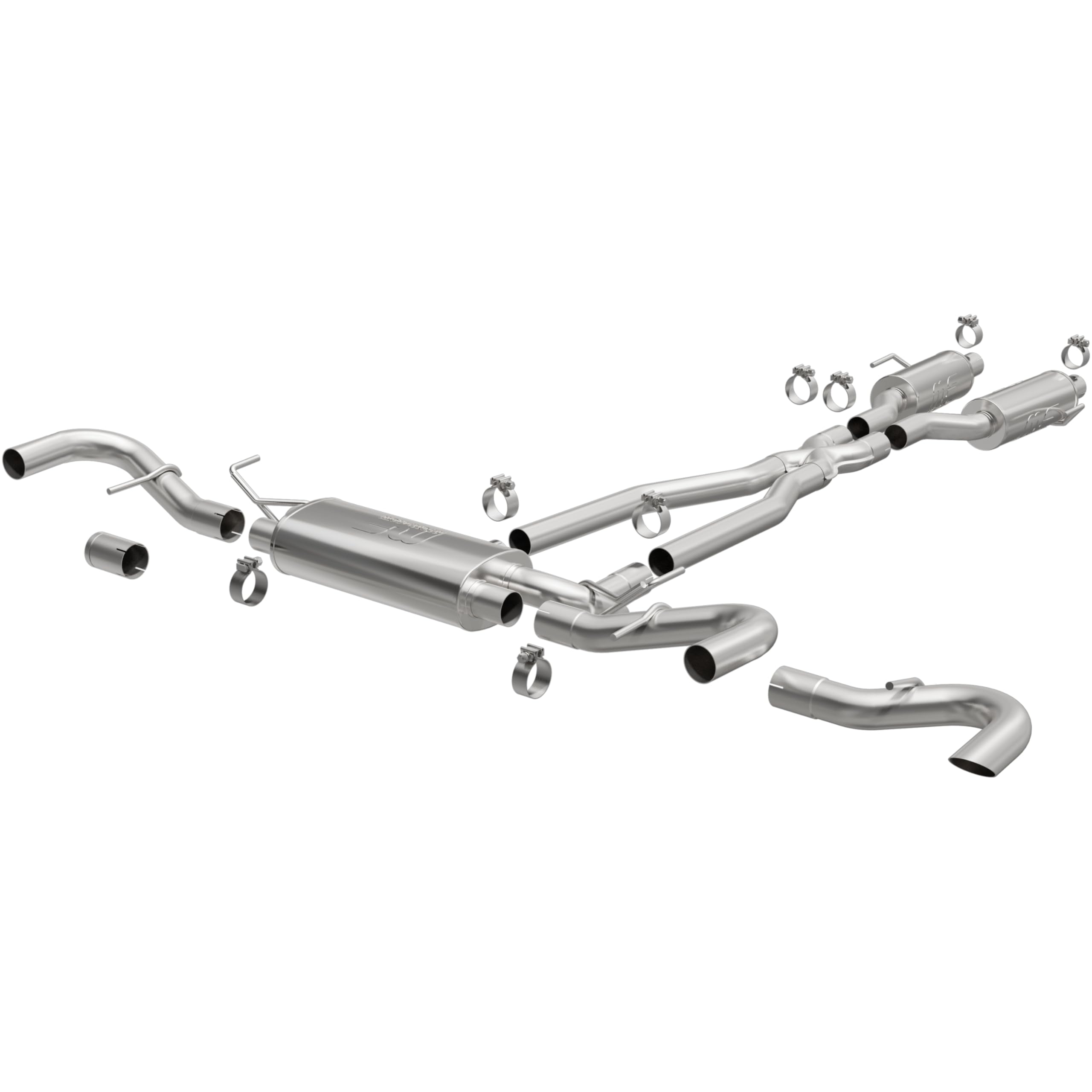 Performance MagnaFlow Exhaust System 19606: Cat-Back, NEO Series, Compatible with 2022-2024 Jeep Grand Cherokee, Dual Split Rear Exit Style