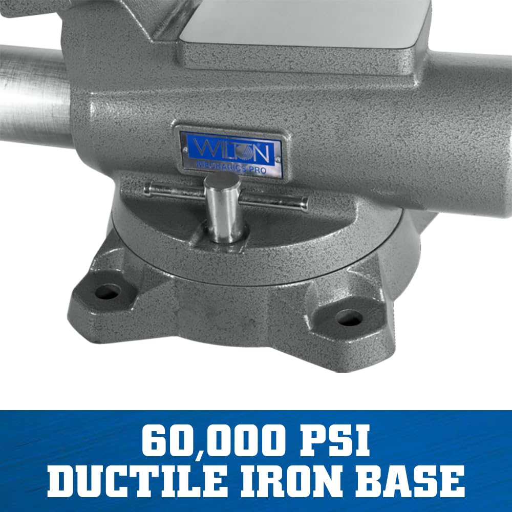 8" Jaw Width Wilton Mechanics Pro Bench Vise, 8-1/2" Jaw Opening, 4-1/2" Throat (Model 880M)