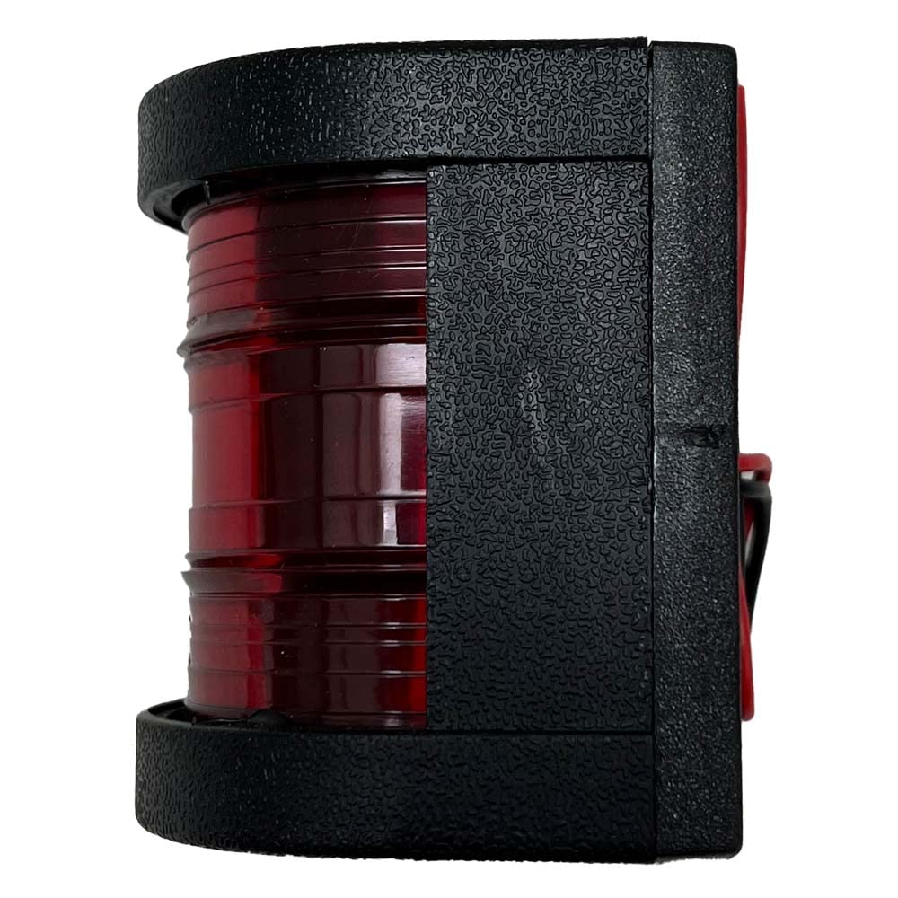 Marine Sport Lighting Bow Light Marine Fit 12V-24V RED LED Port Side light with Black Shell MSSL12BSR