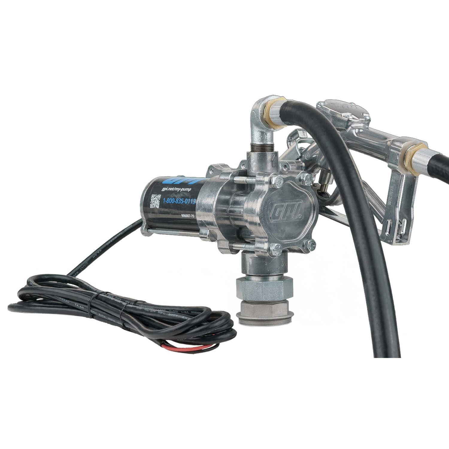 EZ-8 GPI - Fuel Transfer Pump, Manual Shut-Off Nozzle with Spin Collar, 8 GPM, 12 Volt (137100-05)