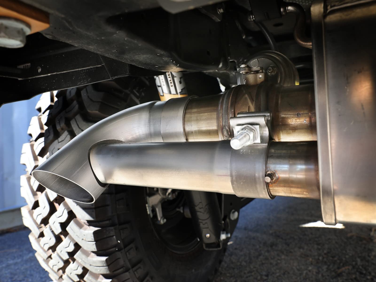 aFe Power MACH Force-Xp OE Replacement 304 Stainless Steel Exhaust Tips Brushed Fit Jeep Wrangler 392 21-23 V8-6.4L 49C38102-H