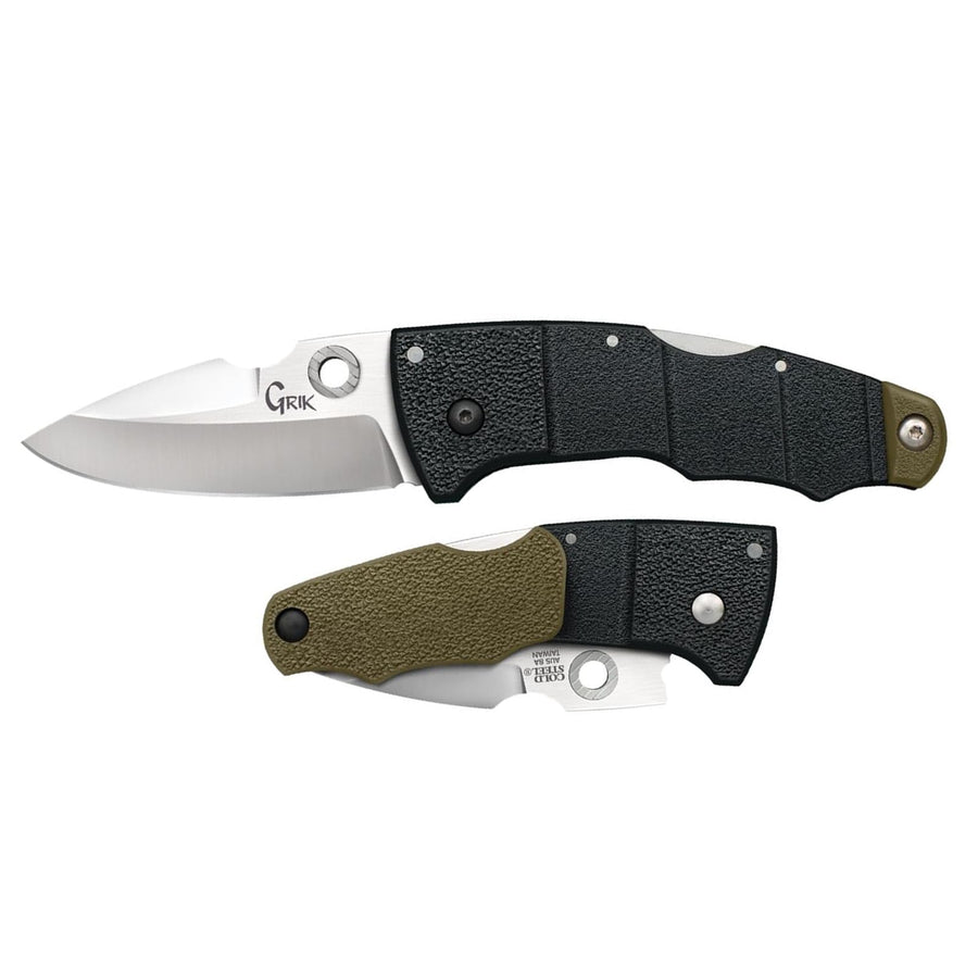 Grik COLD STEEL 3" AUS8A Spear Point Razor-Sharp Blade 3.875" GFN Handle Everyday Carry Versatile Pocket Folding Knife w/Tri-Ad Lock