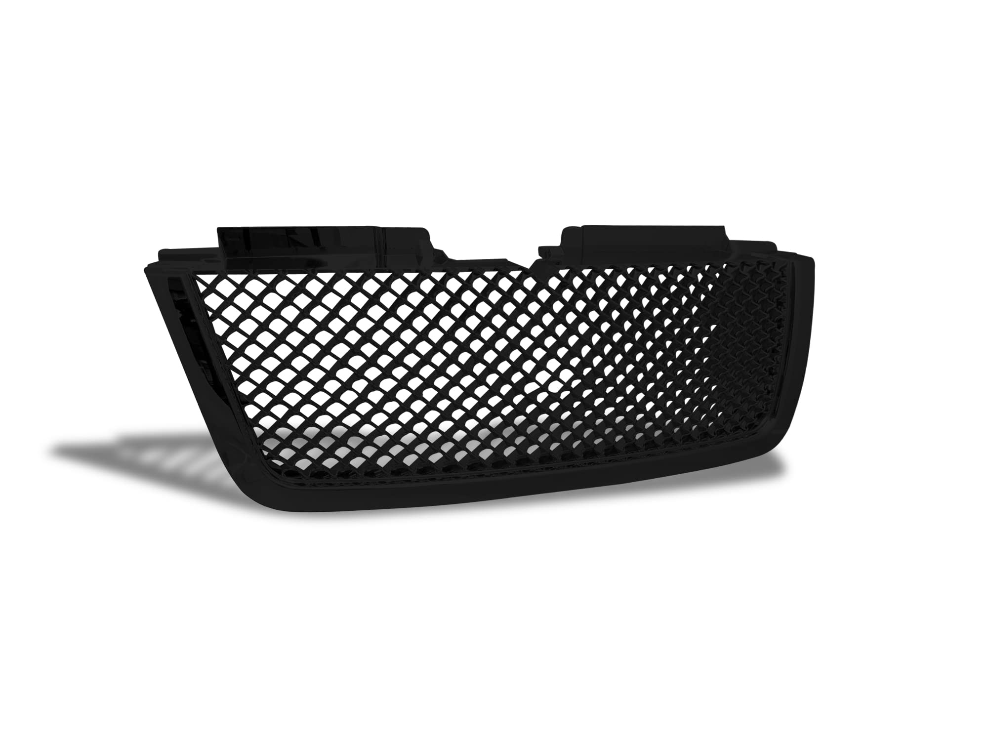 Mesh Front Hood Grille Armordillo USA 7147461 - Gloss Black Fits 2006-2009 Chevy Trailblazer