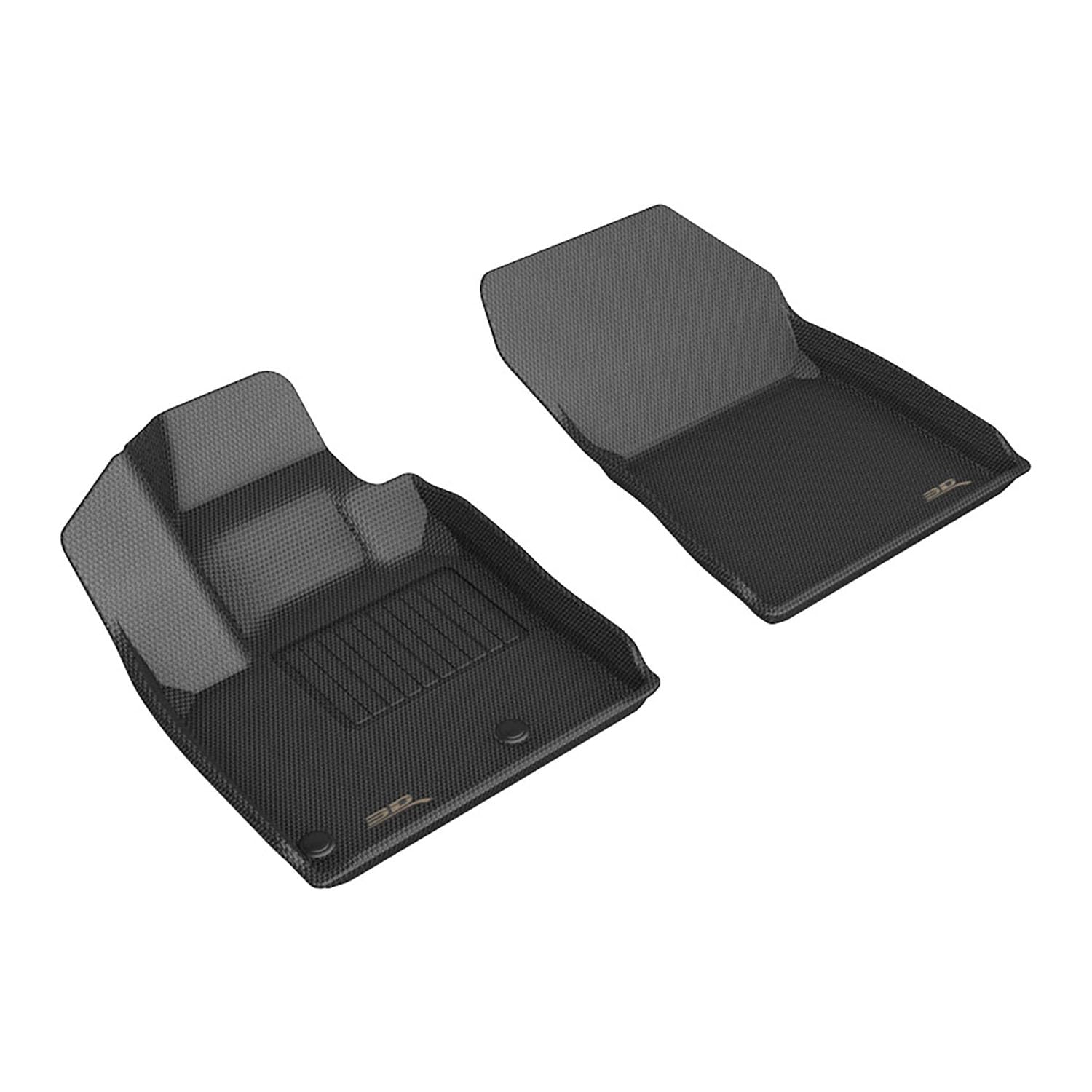 3D MAXpider Kagu Custom Fit Floor Mat (Black) Compatible with Mitsubishi Outlander 2022-2026 - Front Row