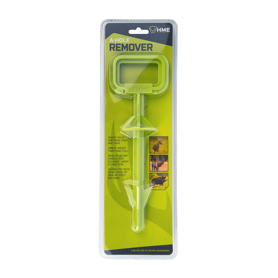 HME A-Hole Remover with Grip Wide Open Handle | Durable Easy-to-Use Effective Big Game Field Dressing Tool for Deer, Bear & Hogs