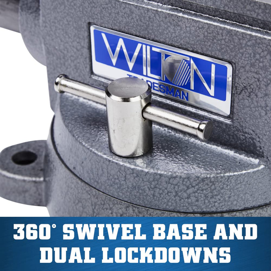 Tradesman Wilton Bench Vise, 8" Jaw Width, 6-3/4" Max Jaw Opening, 4-3/4" Throat (Model 1780A)