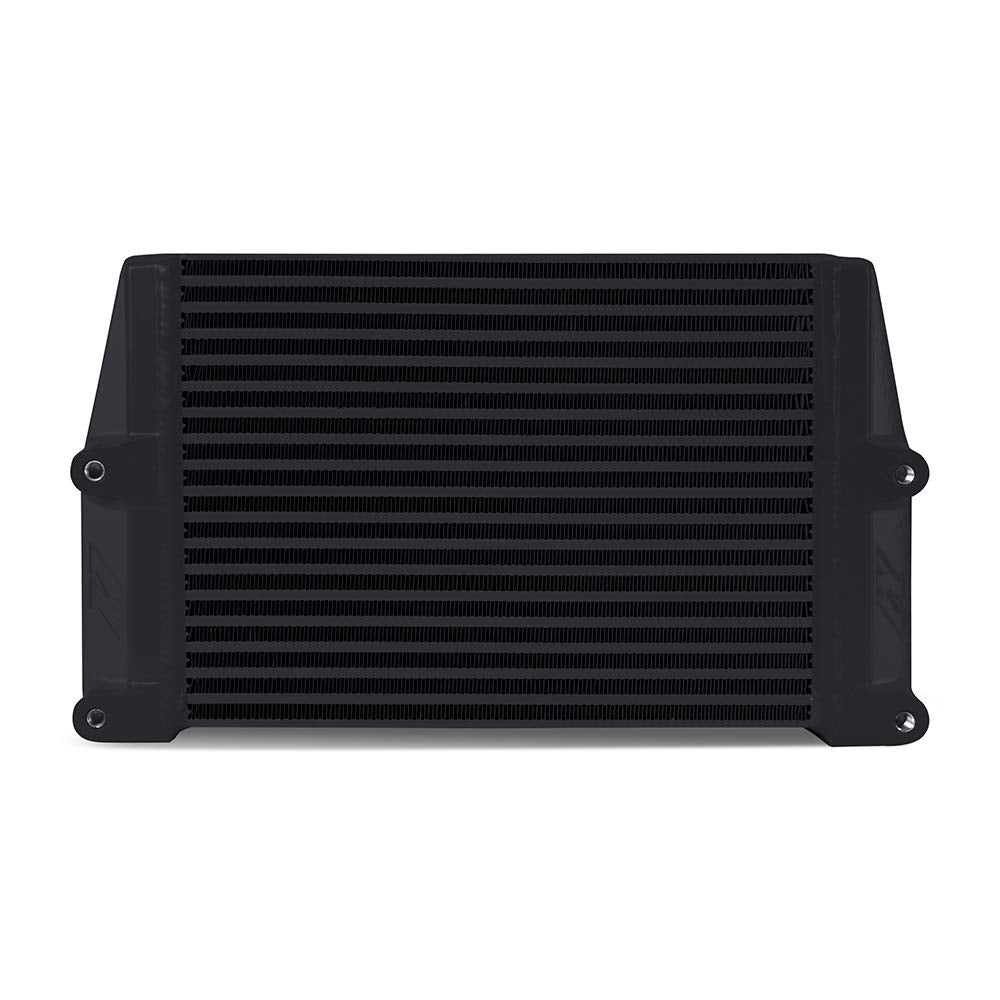 Mishimoto Universal Heavy-Duty Bar-and-Plate Oil Cooler MMOC-OO-10BK, 10" Core, Same-Side Outlets, Black