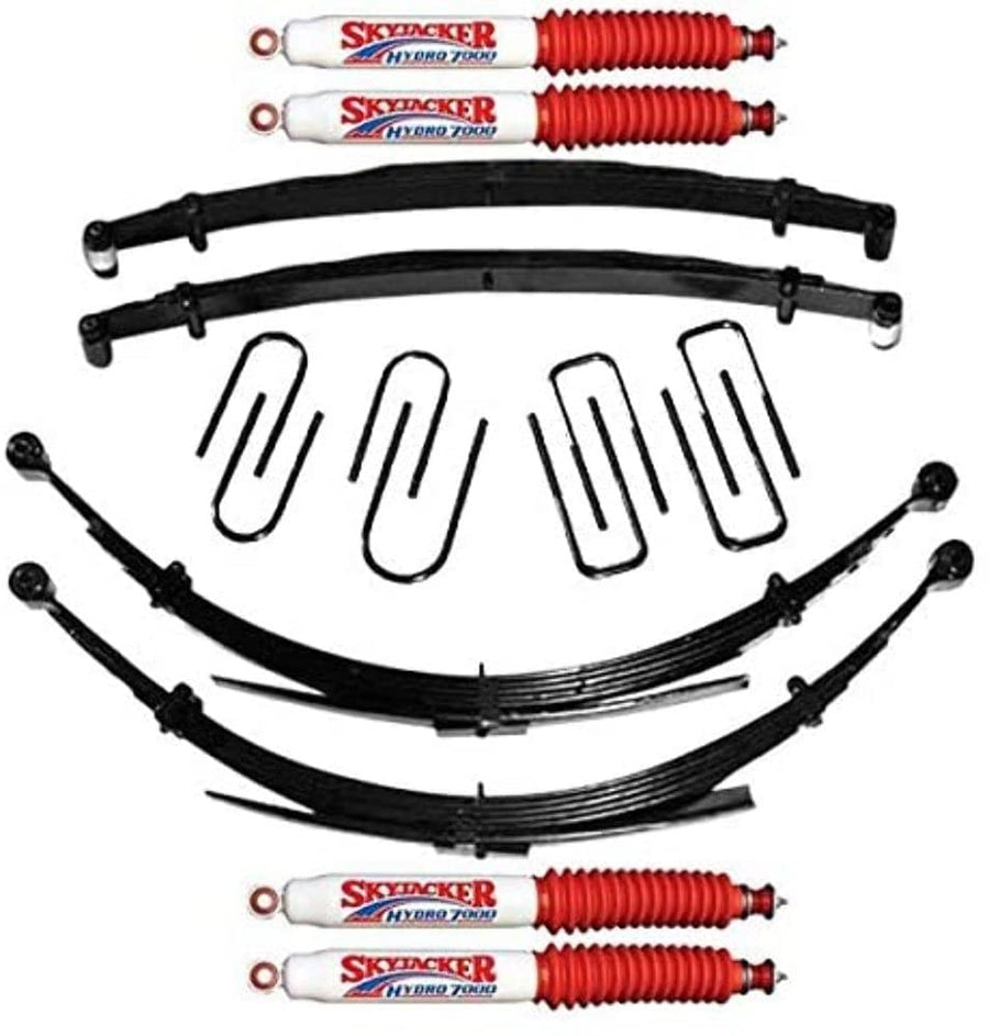 Skyjacker Suspension Lift Kit D800AKS-H w/Shock 8 in. Lift Incl. Front/Rear Leaf Springs Front/Rear U Bolt Kits Front Bushing Kit