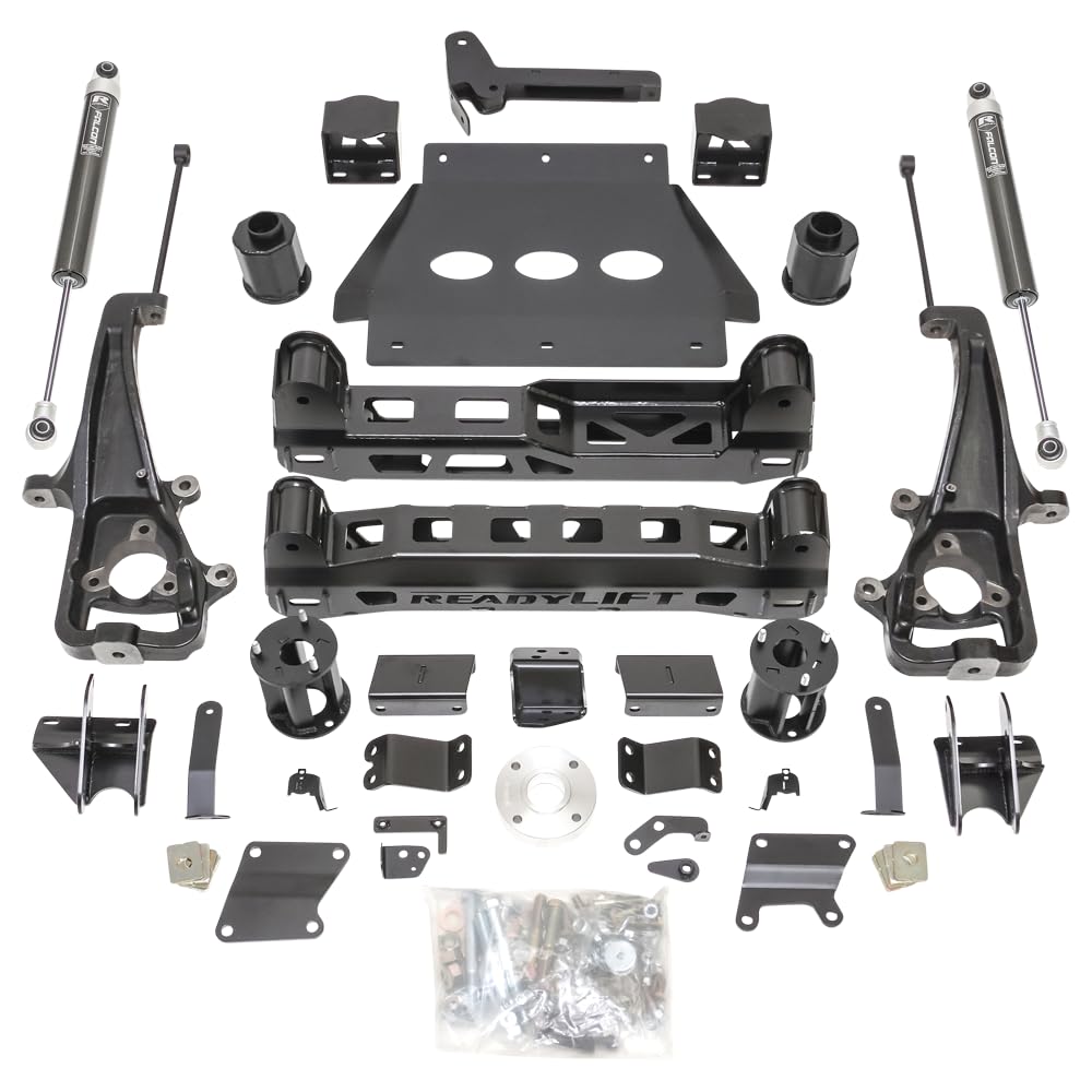 6.0'' ReadyLIFT Lift Kit With Factory Air Suspension and 22" Wheels Big Bore Kit W/Falcon 1.1 Monotube Shocks For Dodge/Ram 1500 4WD