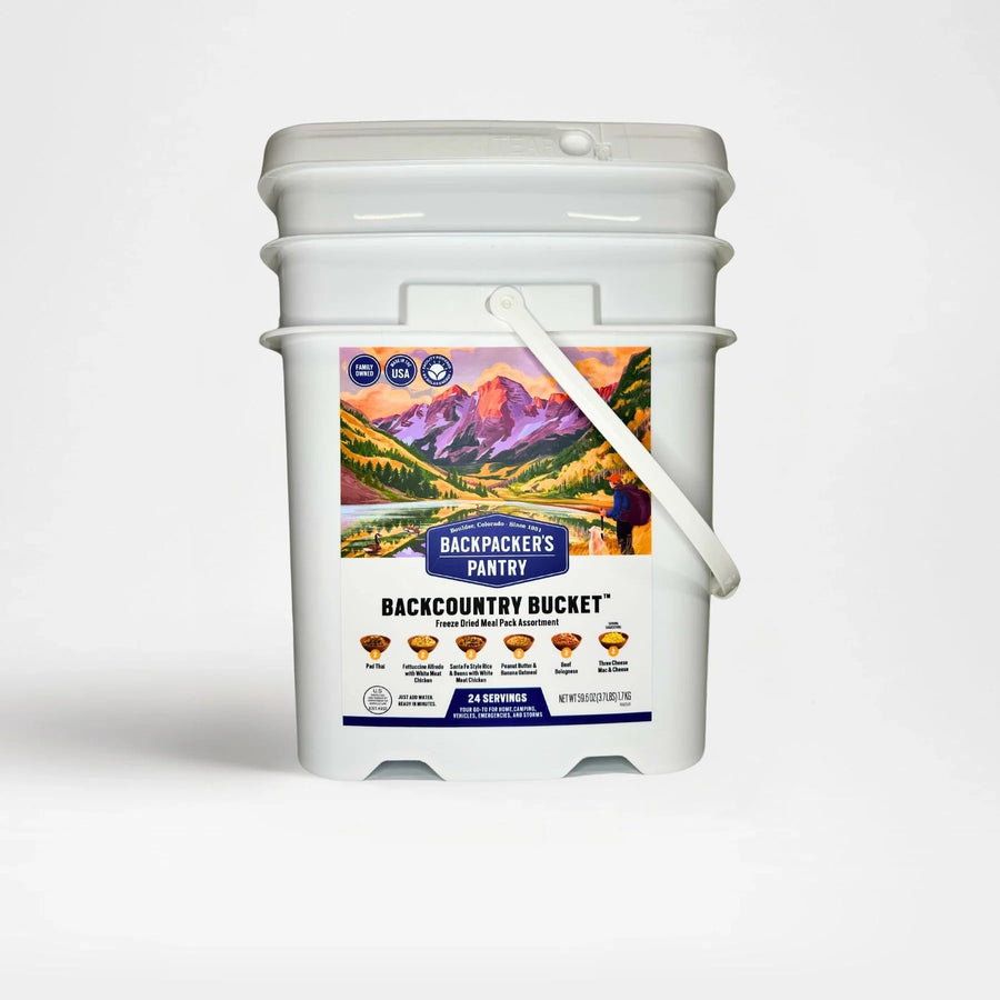 Backcountry Bucket Backpacker's Pantry | 12 Meal Emergency Bucket