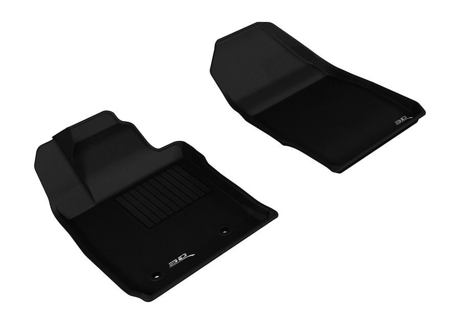 3D MAXpider Kagu Custom Fit Floor Mat (Black) Compatible with Ford Fiesta 2011-2019 - R1