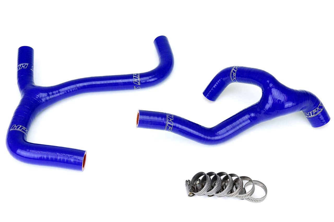 Blue HPS 57-1238-BLUE Silicone Radiator Coolant Hose Kit