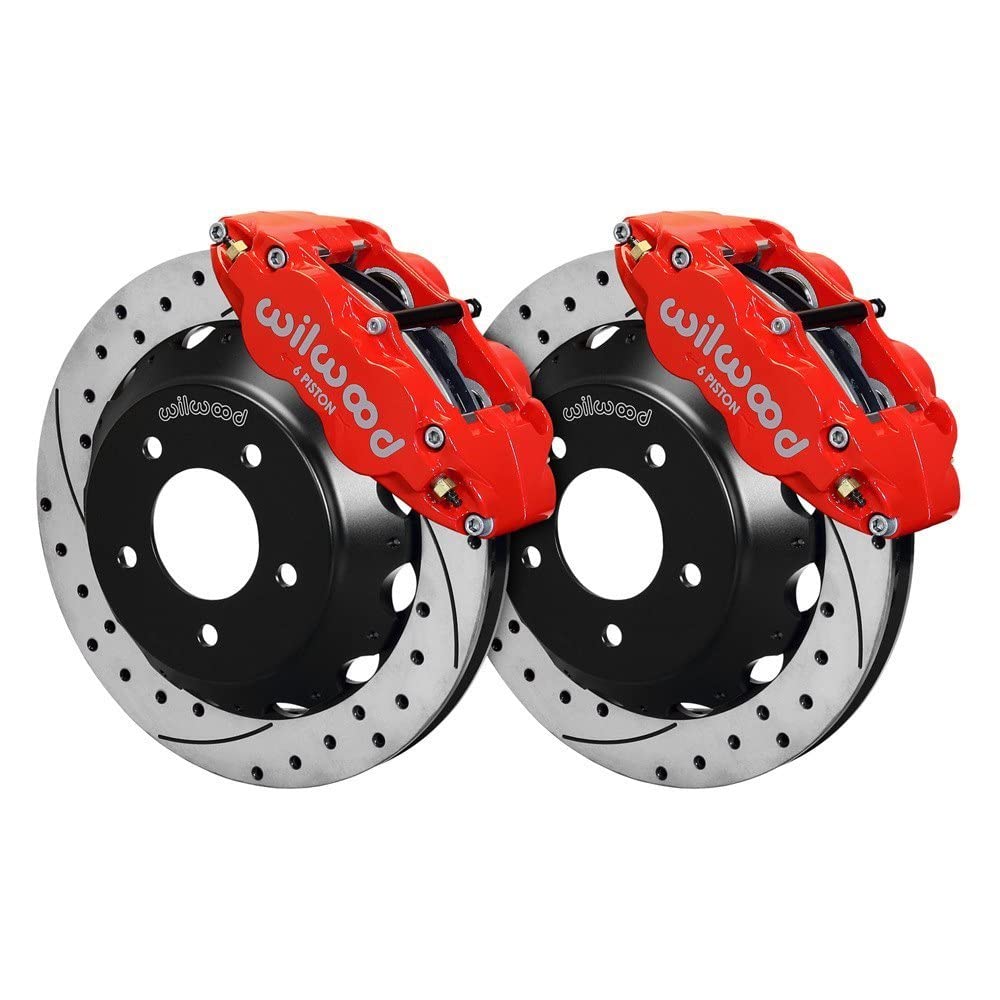 Front Hat Kit FNSL6R, 14.00", Drilled, Red