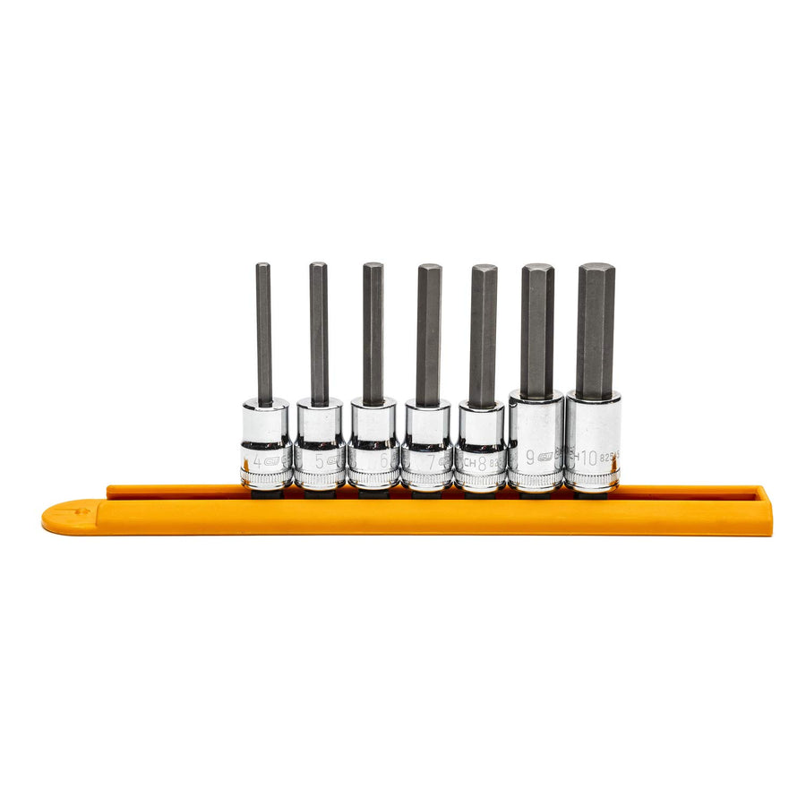 3/8" Drive GEARWRENCH 7 Pc. Mid-Length Hex Bit Socket Set, Metric - 82546