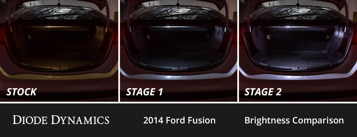 Diode Dynamics interior bulb pack LED compatible with Ford Fusion 2013-2020, Stage 1