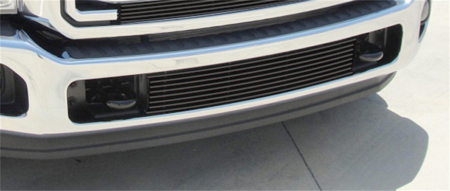 2011-2016 T-Rex Grilles Super Duty Billet Bumper Grille, Black, 1 Pc, Bolt-On - PN #25546B