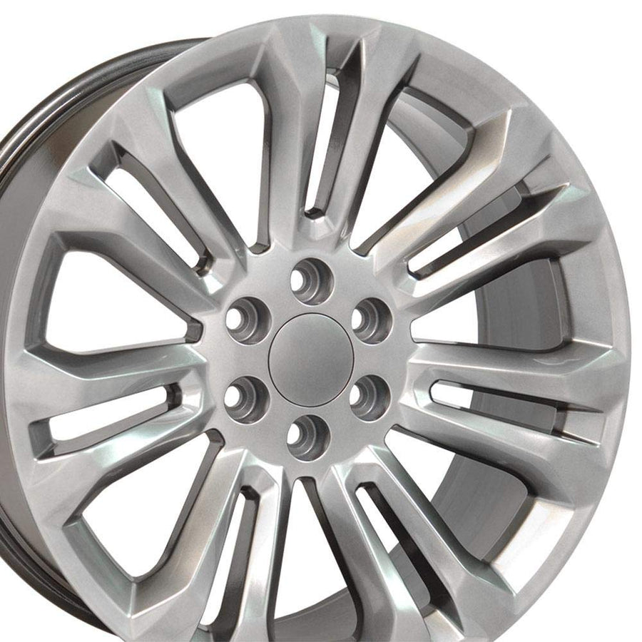 22" Replica Wheel Cv43 OE Wheels CV43B-22090-6550-24HB Fits Chevrolet Silverado 22X9 Hyper Wheel