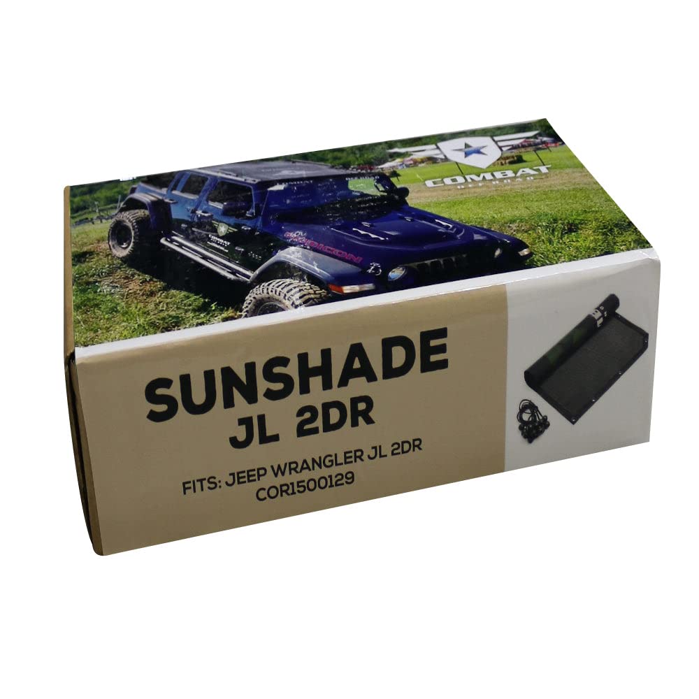 Combat Off Road Sunshade Undercover 2DR Compatible with Jeep Wrangler JL
