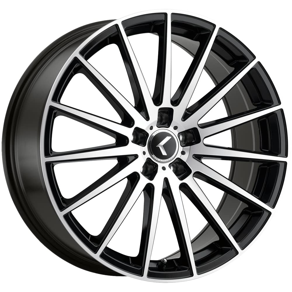 Black/Machined Face KRAZE STUNNA Wheel with Aluminum (18 x 8. inches /5 x 5 mm, 40 mm Offset)