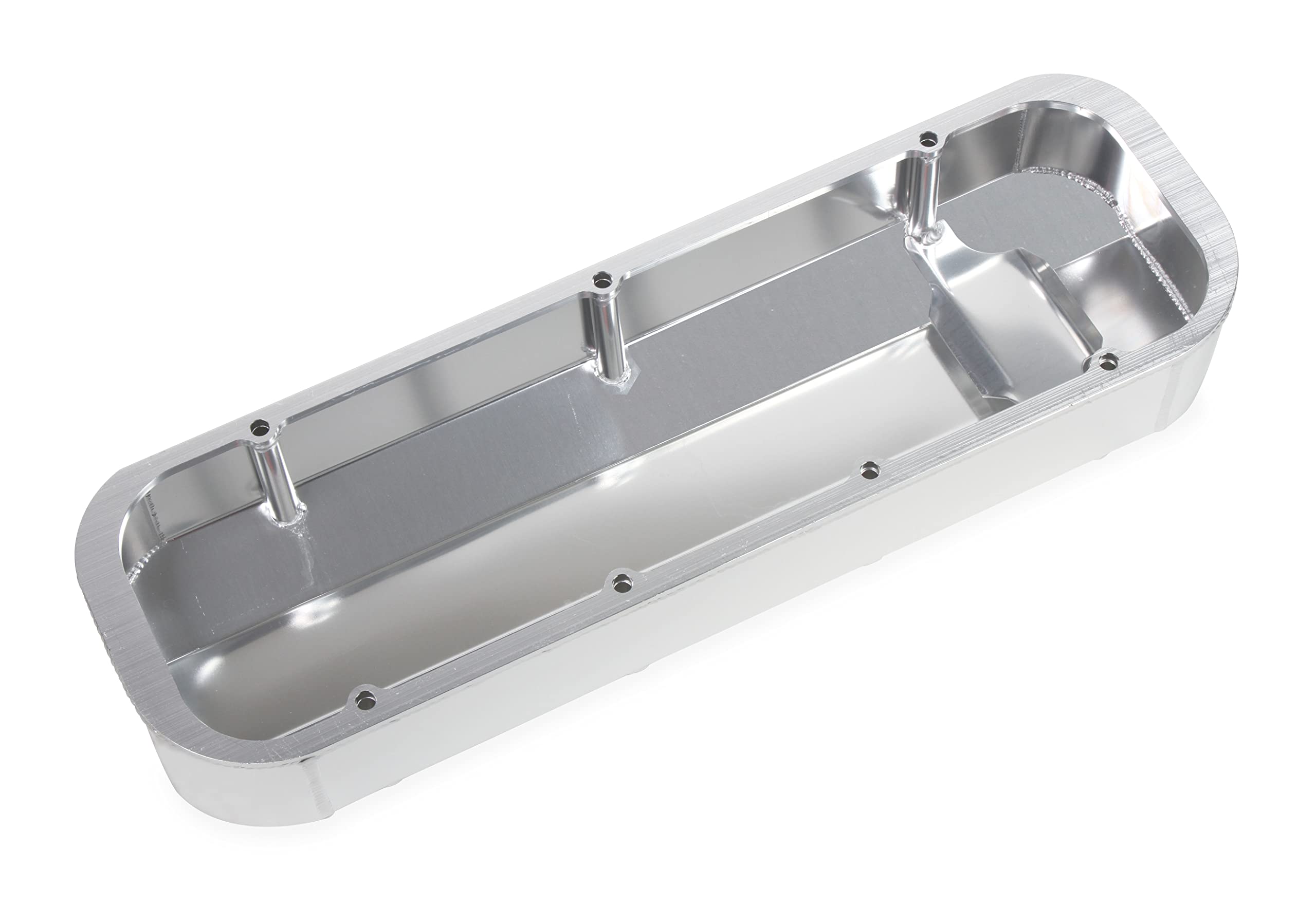 Quick Fuel Fabricated Aluminum Valve Cover-Silver Finish 128-22QFT