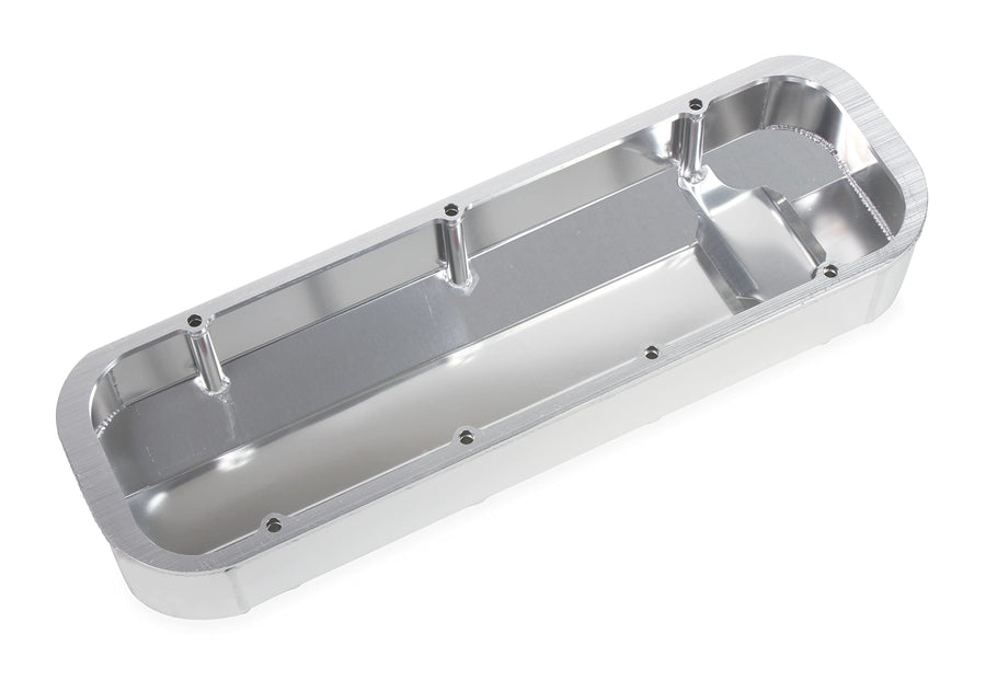 Quick Fuel Fabricated Aluminum Valve Cover-Silver Finish 128-22QFT