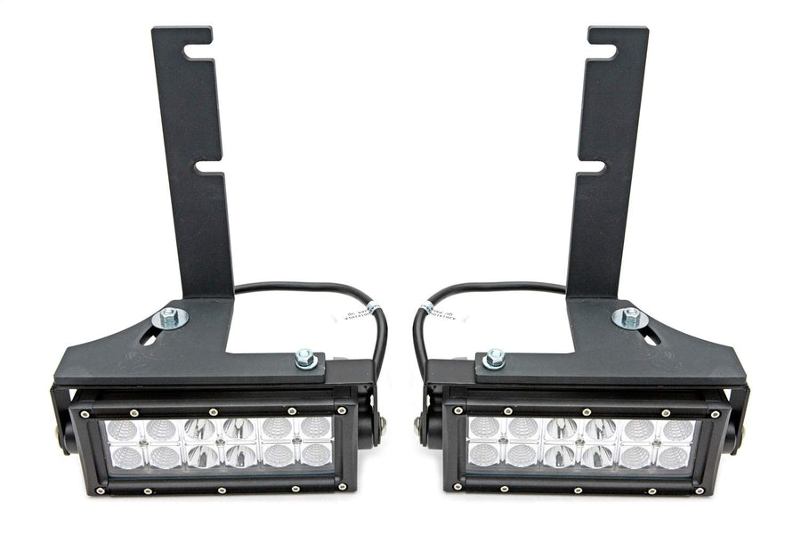 ZROADZ LED Mounting Bracket & Kit Rear Bumper - Compatible w/ 2015-2019 Chevrolet Silverado 2500, 3500 Non-Diesel - with (2) 6 Inch ZROADZ LED Lights (Included) with Wiring Harness - PN Z381221-KIT