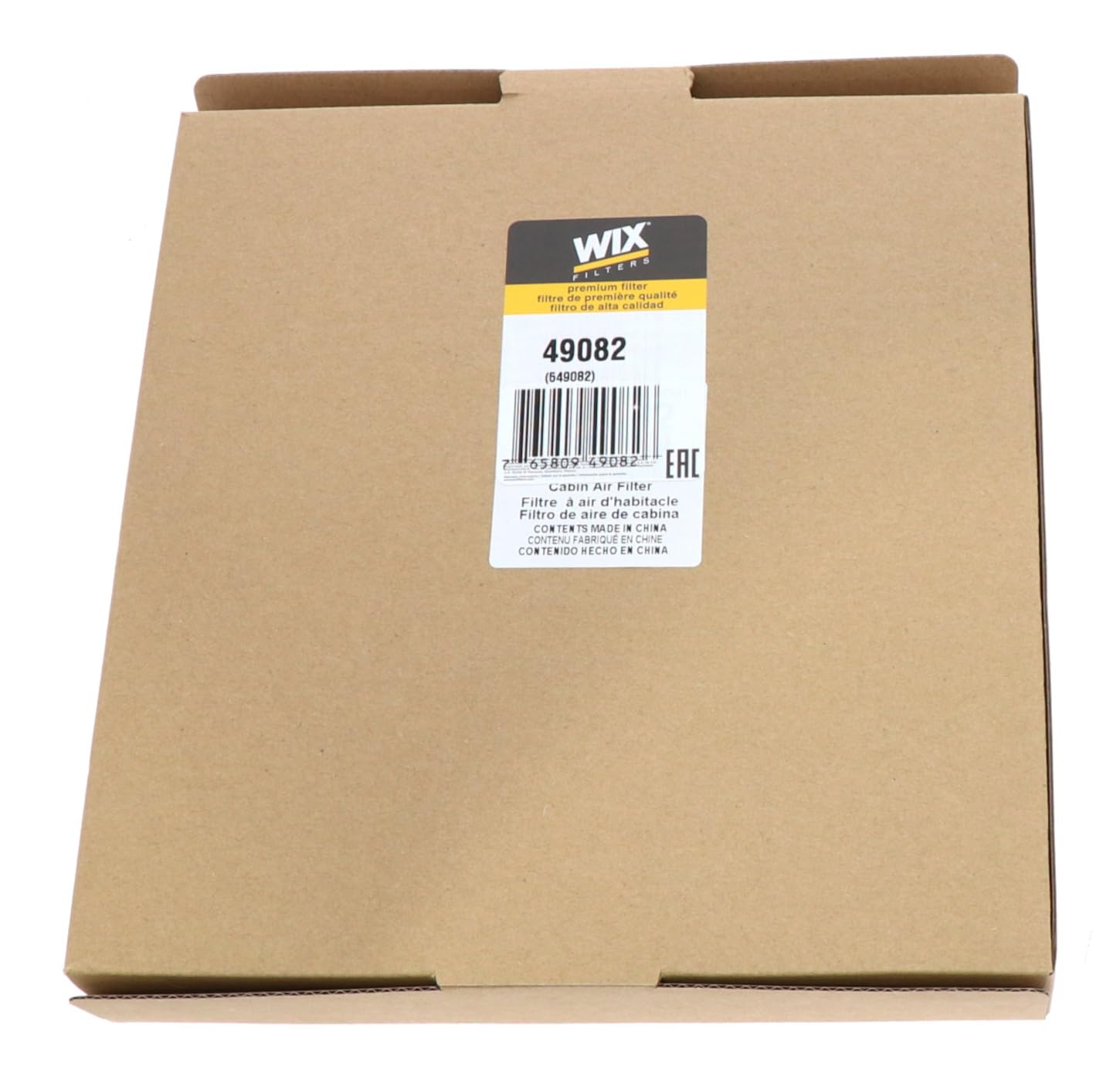 WIX Filters - Heavy Duty Cabin Air Panel 49082, Pack of 1