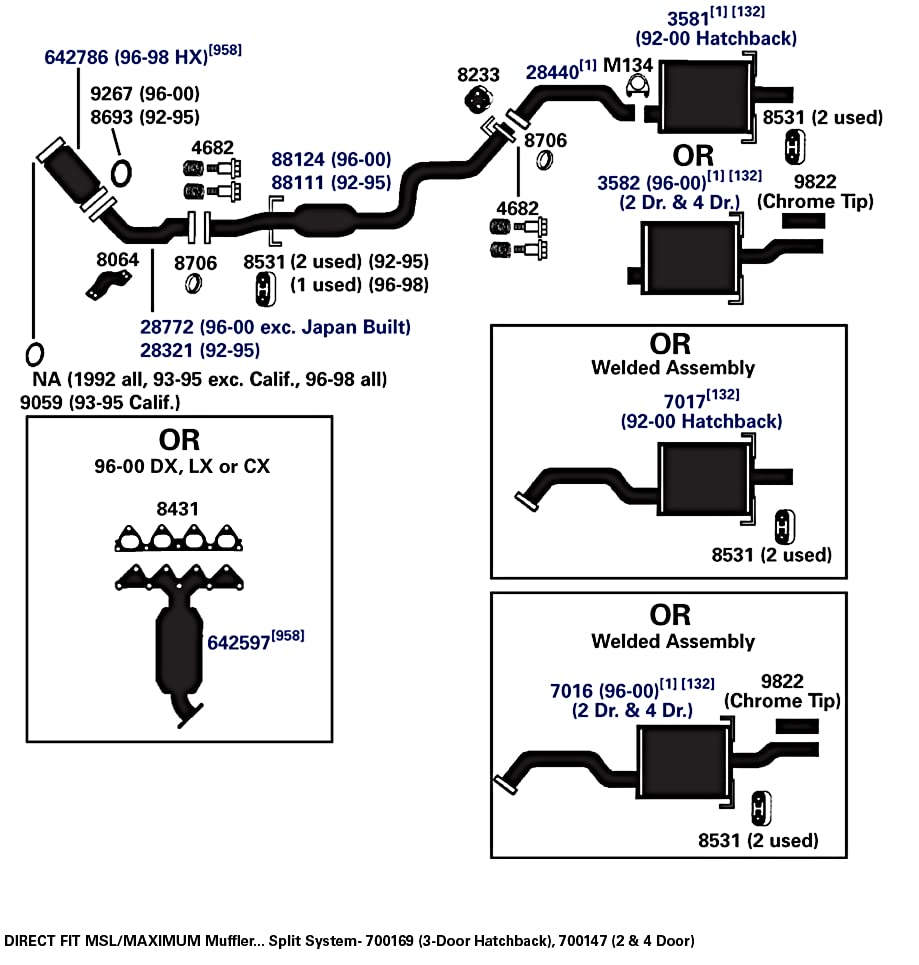 Exhaust Muffler AP Exhaust Products 700147