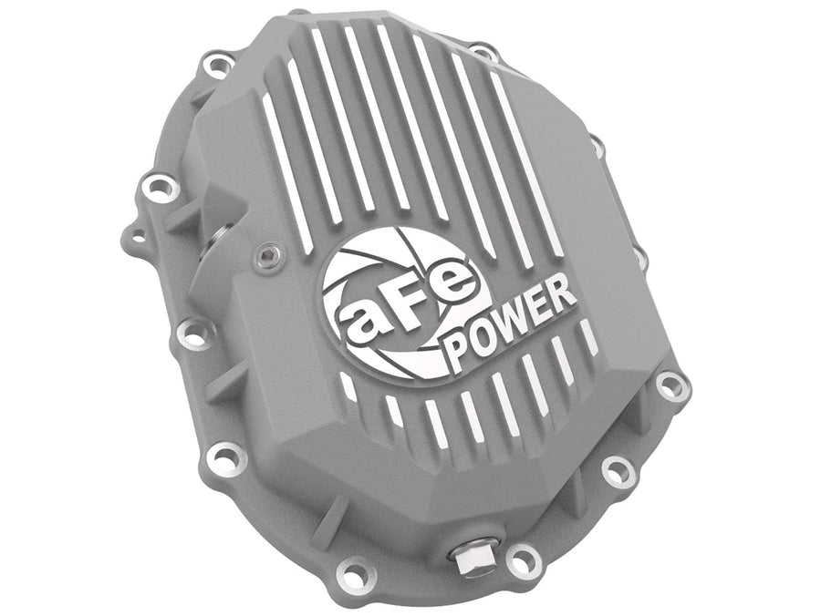 aFe POWER Front Differential Cover Street Series Raw w/Machined Fins - #46-71050A - GM 2500/3500 11-20 V8-6.0L/6.6L (AAM 9.25)