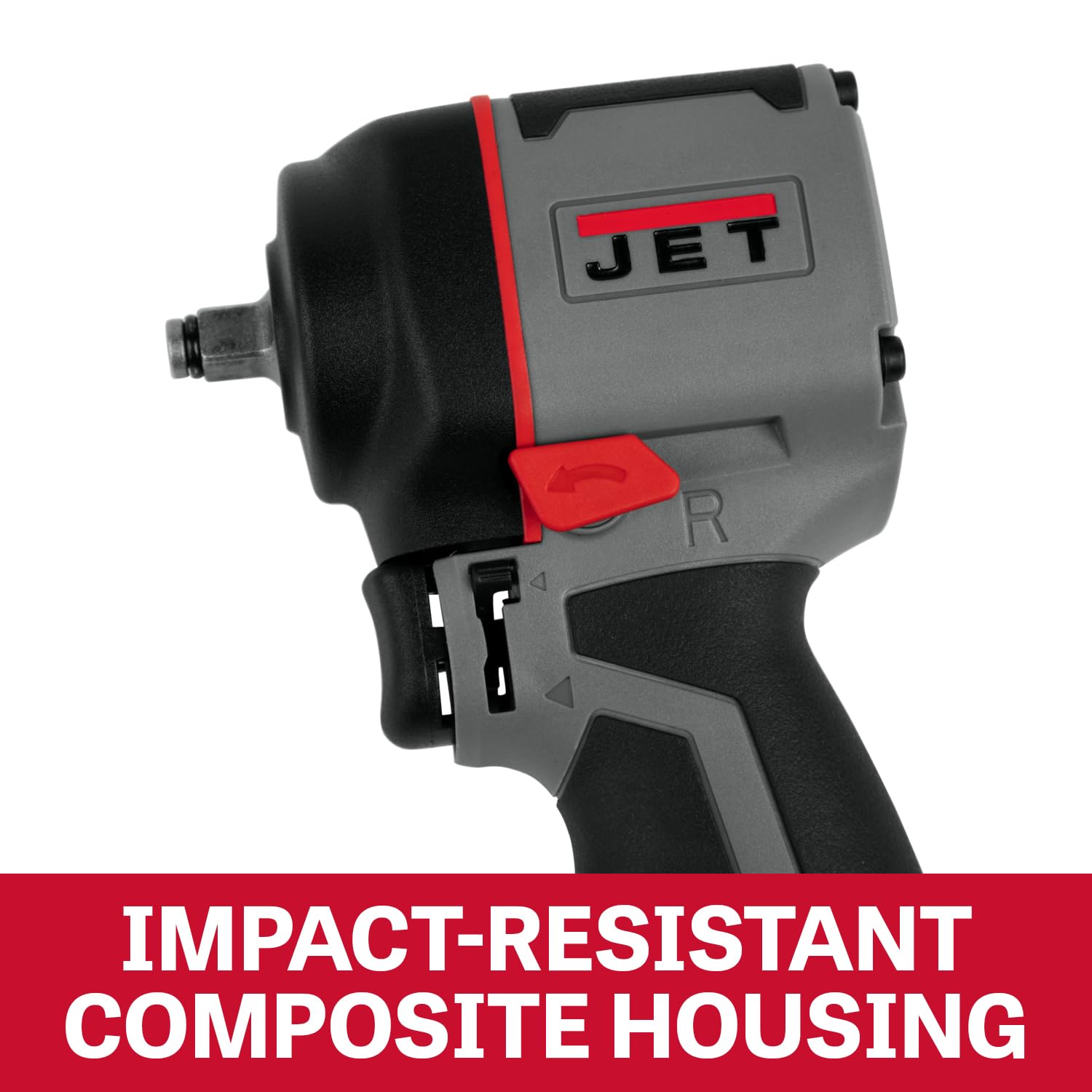 3/8-Inch JET Stubby Impact Wrench, 430 ft-lbs, 8500 RPM (JAT-125)