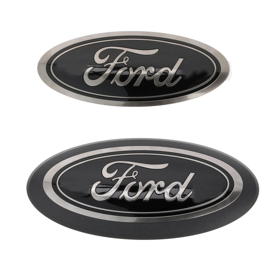 Ford F-150 2018-2023 Front Grille and Rear Tailgate Black Appearance Emblem Kit M-1447-F15B