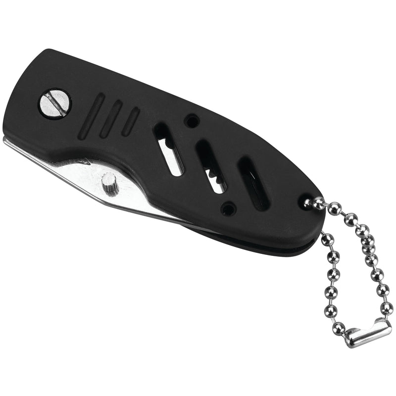 Folding Pocket Knife Performance Tool W3232 with Liner Lock, Rubberized Handle, and Keychain