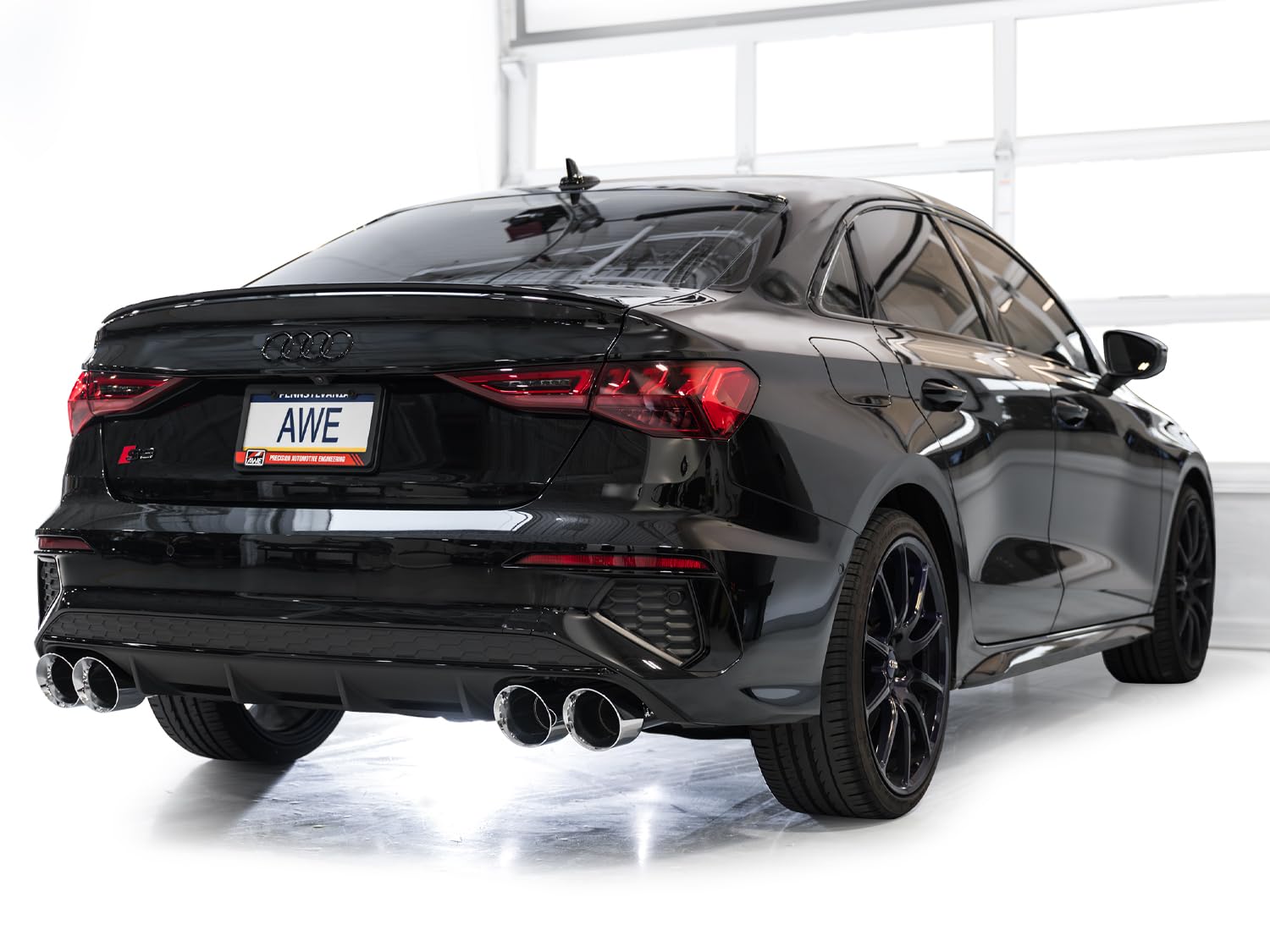 Audi 8Y S3 Touring Edition Exhaust - Chrome Silver Tips 22-24