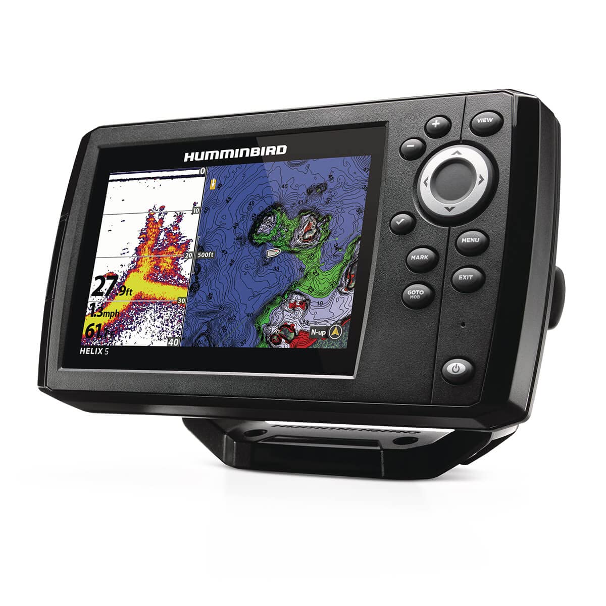 Humminbird Helix 5 GPS Fish Finder with Transducer, Portable Carrying Case & Dual Spectrum Chirp Sonar