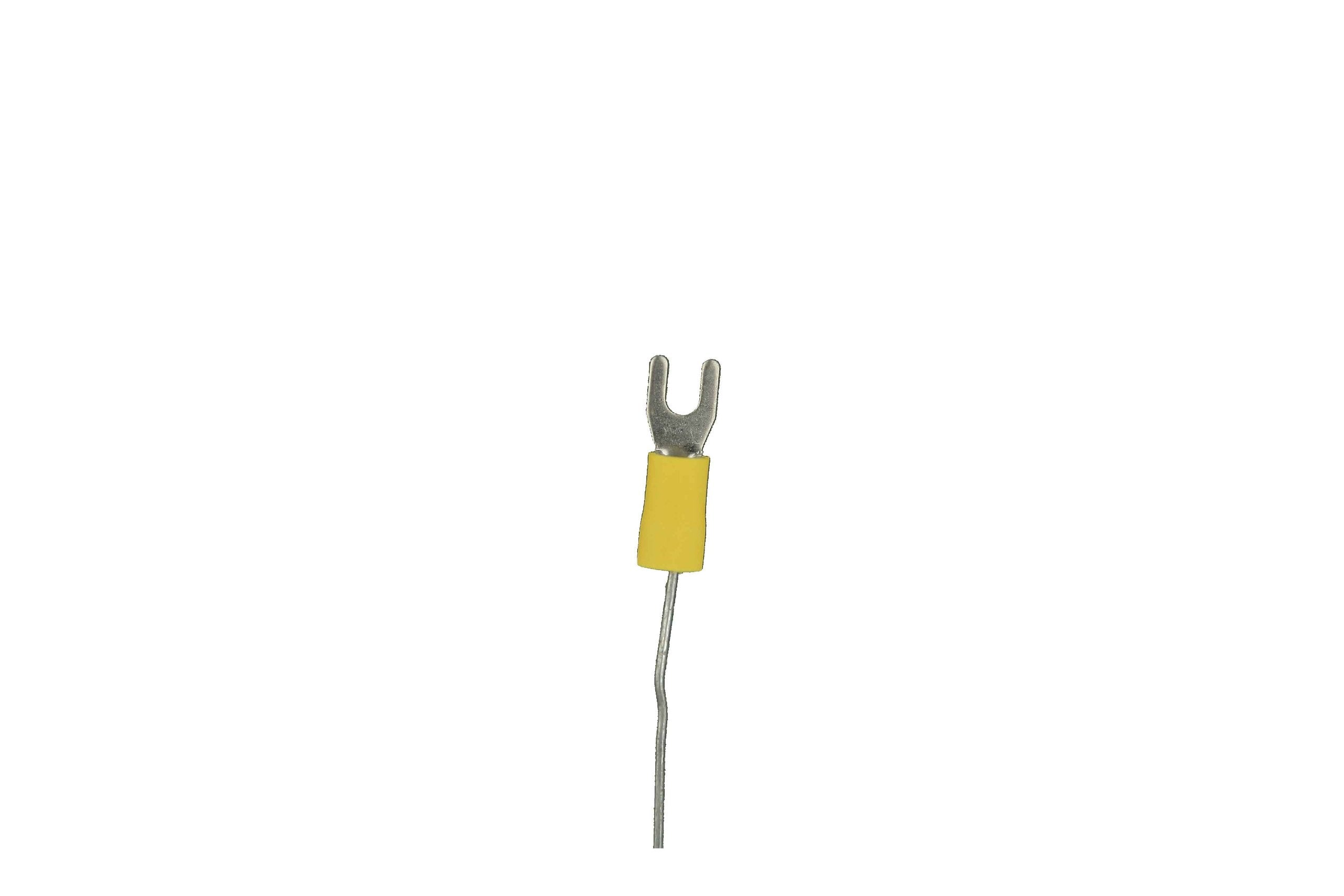 YVST8 Install Bay Spade Terminal Vinyl Connector 12/10 Gauge #8, Yellow (100-Pack)