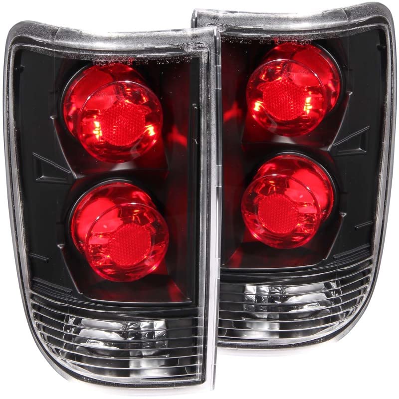 Black Euro Tail Light Set-Clear Lens ANZO USA 211005