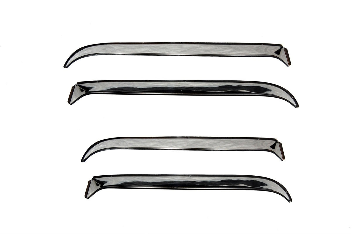 Rain Guards Auto Ventshade [AVS] For Most 1973 - 1991 GM Full Size Trucks and SUV's | Window Vent Visors, 2 pcs. - Stainless | 12059