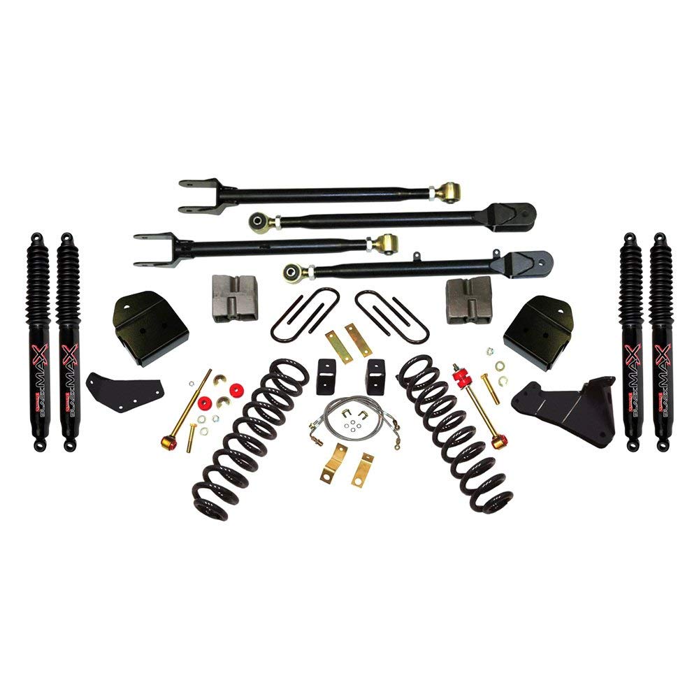 Skyjacker Suspension Lift Kit F54524K-B w/Shock Black MAX Shocks 4 in. Lift 4-Link Conversion