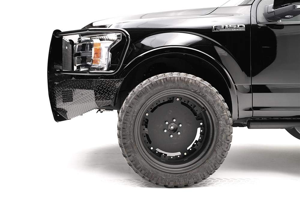 18-C FAB FOURS F150 Steel Full Grill Guard W/Tow Hooks
