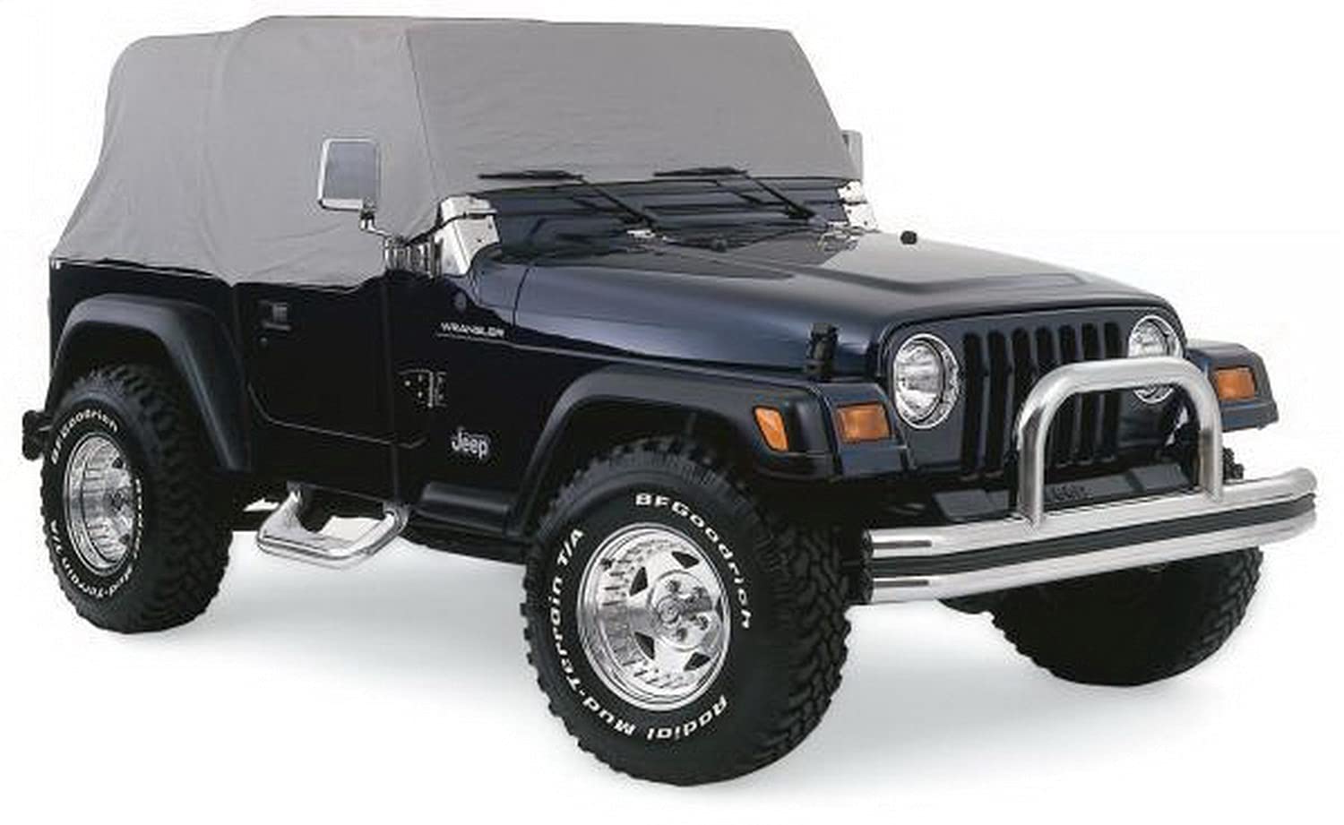Rampage Products Door Flaps Cab Cover for Jeep Wrangler YJ | Door Flaps, Waterproof, Grey | 1160 | Fits 1987-1991 Jeep Wrangler YJ