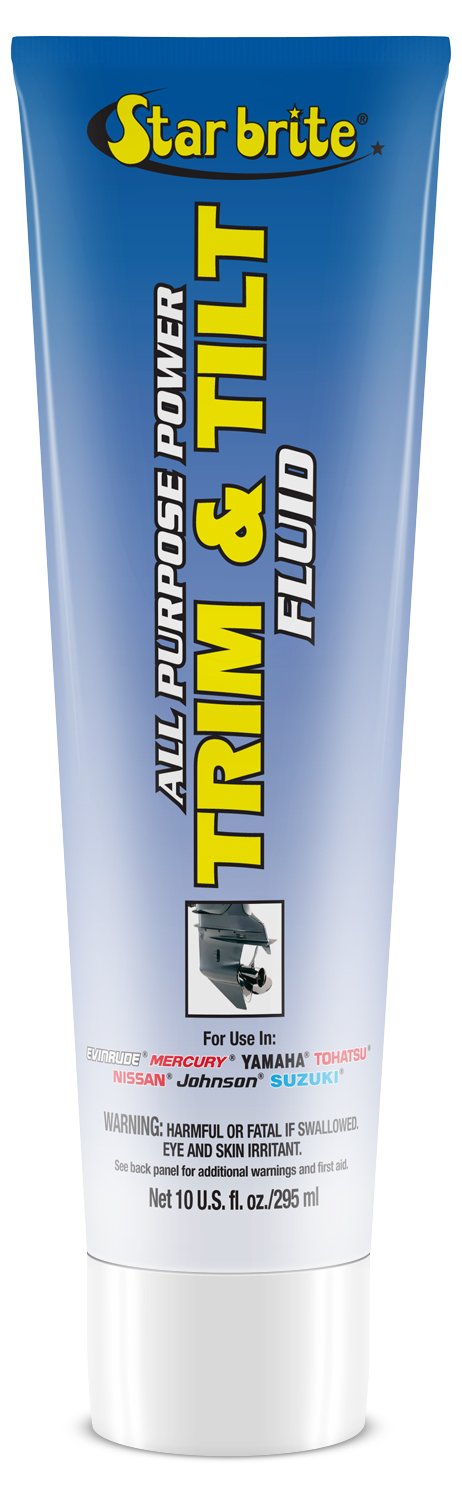 PRO STAR BRITE Star Power Trim & Tilt Fluid - Super Premium All Purpose Hydraulic Fluid for Trim Tabs, Power Tilt & Steering Systems - Anti-Wear, Anti-Foam - Outboard & Stern Drive Systems (028510)