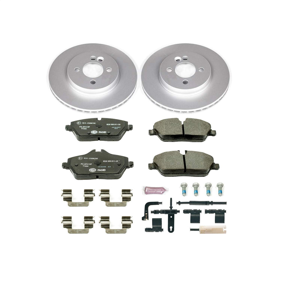 Power Stop ESK6066 Euro-Stop Front Brake Kit Mini Cooper For Mini Cooper 2007-2010 [Model Specific]